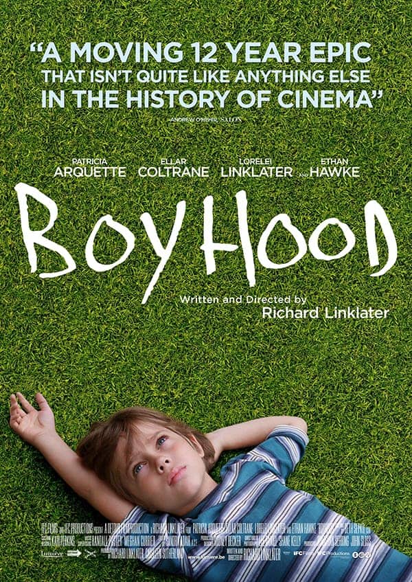 Affiche de boyhood avec ethan hawke