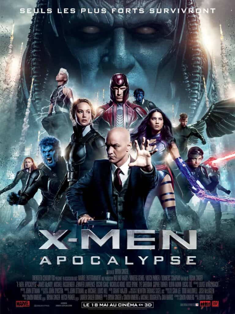 affiche de x-men apocalypse avec michael fassbender
